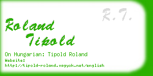 roland tipold business card